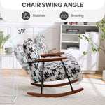 ZUN Modern Accent Chair Arm Chair Living Room Rocking Chair Metal Frame W1403P240036