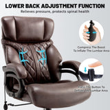 600LBS Big and Tall Office Chair for Heavy People, Extra Wide Seat and Adjustable Lumbar, Heavy Duty T3697P363487