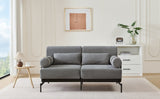 Modern Loveseat Sofa 59" Sofa Couch 2-Seater Sofa with Flexible USB Ports , Unique Cylindrical N719P290584E