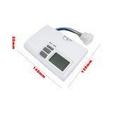 Wall Mount Thermostat for Cooling Heating Battery Powered HVAC System Push Button App Controlled 32115687