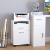 ZUN File Cabinet/ Storage cabinet-White （Prohibited by WalMart） 22792954