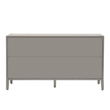 ZUN Storage Cabinet Sideboard Wooden Cabinet with 4 Metal handles ,4 Shelves and 4 Doors for Hallway, 75124007