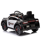 ZUN Licensed Dodge Charger,12v Kids ride on police car W/Parents Remote Control,anti-collision W1396P172631