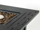 28-inch Iron Square Propane Fire Pit Table W3131P277175