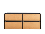 8 Drawer Double Dresser for Bedroom, Wide Storage Cabinet for Living Room Home Entryway, Black 63428192
