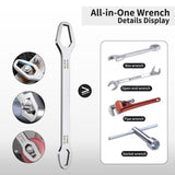 6-Piece Sink Wrench Set, 8-in-1 Sink & Bathroom Faucet Wrench, Adjustable Wrench with Wide Jaw & 85902824
