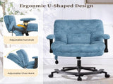 Chenille Criss Cross Office Chair with Air Lumbar Support, Flip-up Adjustable Arms, Built-in 01581901