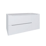 DAX Cenit Single Vanity Cabinet with 2 Drawers 1 Door 40 Inches Matt White B2702P226988