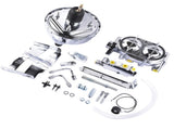 8" Chrome Power Brake Booster Master Cylinder Disc Drum Kit Fit for Chevrolet Bel Air Impala 65470064