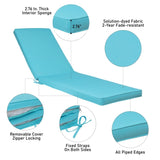 ZUN Outdoor Lounge Chair Cushion Replacement Patio Funiture Seat Cushion Chaise Lounge Cushion 1PC-SKY W419142369