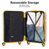 3 in 1 ABS&PC Trolley Box 20in 24in 28in Trolley Box Iron Tie Rod ABSPC Alloy Wine Yellow 40132619