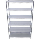 ZUN 6 Tier 6000lbs Capacity NSF Metal Shelf Wire Shelving Unit, Heavy Duty Adjustable Storage Rack with W465142123