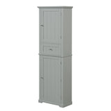 ZUN Tall Bathroom Storage Cabinet, Freestanding Storage Cabinet with Drawer and Adjustable Shelf, MDF 15116990