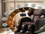 Upgraded Full Body Massage Chair Recliner, Zero Gravity Chair with 10 Rollers, Enhanced Back W6175P561246