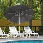 ZUN 10FT Patio Umbrella, Outdoor Table Umbrella with Push Button Tilt and Crank, UV Protection W1859P195943