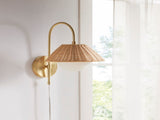 Rattan Weave Wall Sconce B035122353