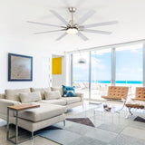 52-Inch Smart Ceiling Fan With Lights,6 Wind Speed,With 8 Black ABS Blades,Voice Remote,Fan For W934P340011