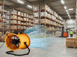 US Standard MLD-400 Barrel Fan 110V 192W 16inch Floor Barrel Fan Mobile Fan with Handle Copper Motor 88372561
