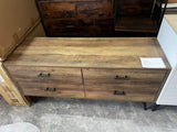 Wood Dresser with 6 Drawers, Wooden Storage Closet for Bedroom, Solid Clothes Cabinet with Sturdy 51437233