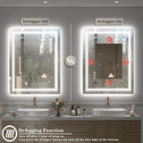 20x28 Inch Frameless LED Bathroom Mirror,Smart Mirror T3757P347013
