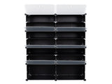 7-Tier Portable 28 Pair Shoe Rack Organizer 14 Grids Tower Shelf Storage Cabinet Stand Expandable 95502788