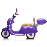 12V Kids Ride On Three-Wheel Electric Motorcycle,2WD,Cool Waterfall Light,Large Storage W1578P235069