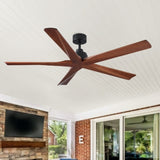 60" Black Lowe Profile Ceiling Fan without Light W1367P270467