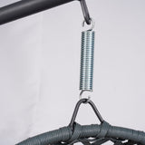 Cat Swing Bed with Stand & Cushion, Cat Egg Chair with Rattan Wicker Appearance, Indoor Hanging W2500P283885