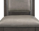 Beautiful Transitional 2pc Brown Upholstered Seat Back Cushion Dining Chair Set Wooden Furniture B011P155084