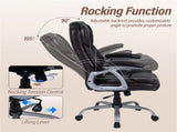 Ergonomic Executive Office Chair with Contoured Backrest, Adjustable Height & Recline for Home 56232565