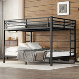 Metal Queen over Queen Bunk Bed for Teens and Adults,Space-Saving/Noise Reduced/No Box Spring W1580P247769