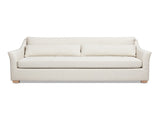 Ada 83" Flared Arm Contemporary Sofa with Lumbar Pillows, Flax White Linen B2719P238347