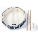13x3.5 Inch Professional Snare Drum Drumsticks Drum Key Strap Set Black 30868572