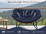 6.3" Outdoor Rocking Chair Cushion Waterproof & Fade-Resistant Egg Lounge Chair Pad with 6 38808701