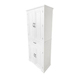 Bathroom Storage Cabinet with Doors and Drawer, Multiple Storage Space, Adjustable Shelf, White WF308204AAK