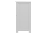 White Bathroom Storage Cabinet, Floor Cabinet with Adjustable Shelf and Drawers W40914883