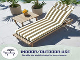 Outdoor Chaise Lounge Cushion, 72 in. x 21 in. x 3 in. Waterproof Fade-Resistant Patio Chair Pad for 00179400