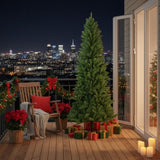 6FT Christmas Tree with 754 Tips Classic Pencil Artificial Plant for Halloween & Christmas Dense 24053900