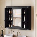 Bathroom Wall Cabinet with Mirror, Wall Mounted Medicine Cabinet with 4 Shelves, Mirrored Door Over N710P252503B