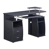 ZUN Complete Computer Workstation Desk With Storage, Espresso 67144327