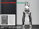Two tiger pliers, five in one multifunctional pliers set, industrial grade with PVC handle, 35409782