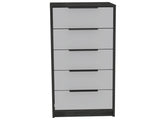 White 5-Drawer Rectangle Dresser B06280498