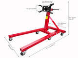 Engine Stand 2000LBS Capacity, 360 Degree Rotating Engine Run Stand with 6-Casters, Heavy Duty W2913P208047
