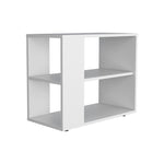 ZUN Rio Verde Side Table in Melamine with Open Storage, White B128P263719