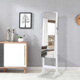 ZUN Fashion Simple Jewelry Storage Mirror Cabinet With LED Lights,For Living Room Or Bedroom 47236886