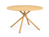 37.4 Inch Round Dining Table for 4-6 People, Cross X Metal Leg Kitchen Dinner Table with Adjustable 70685521