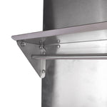 ZUN Range Backsplash Shelf 36 x30.7 Inch Range Hood Wall Shield for Range Hood Stainless Backsplash 57281407