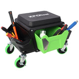 Heavy Duty Mechanic Stool 330lbs Load Capability, Garage Stool Wheels, Rolling Creeper W465P225020