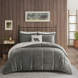 King Plush to Sherpa Down Alternative Comforter Set B035100496