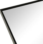 ZUN Black 20x30 INCH Metal Arch Barhroom mirror 05906160